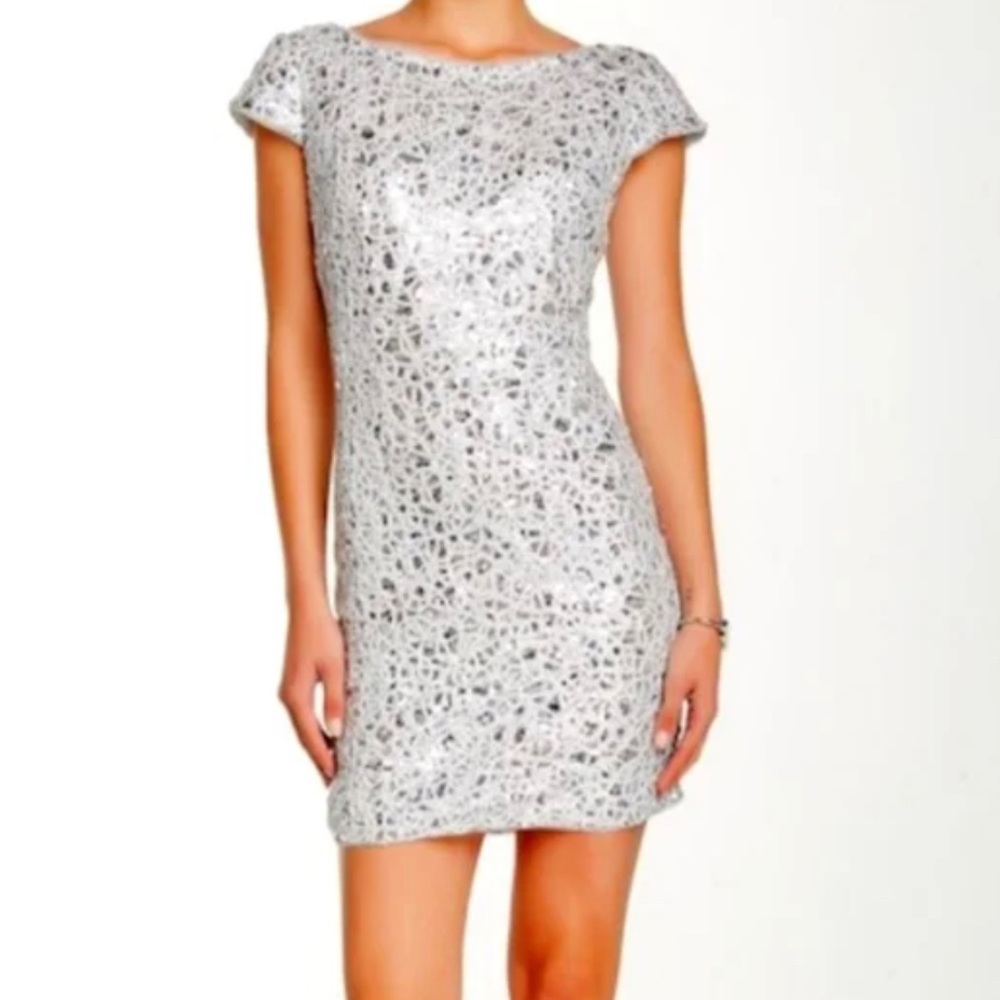 Adrianna Papell sequin dress